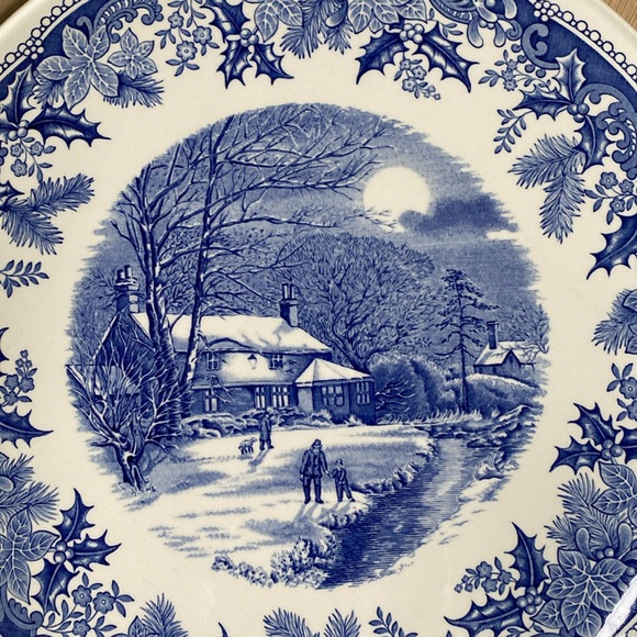 Spode Winter's Eve Cake Plate - Picture 2 of 4